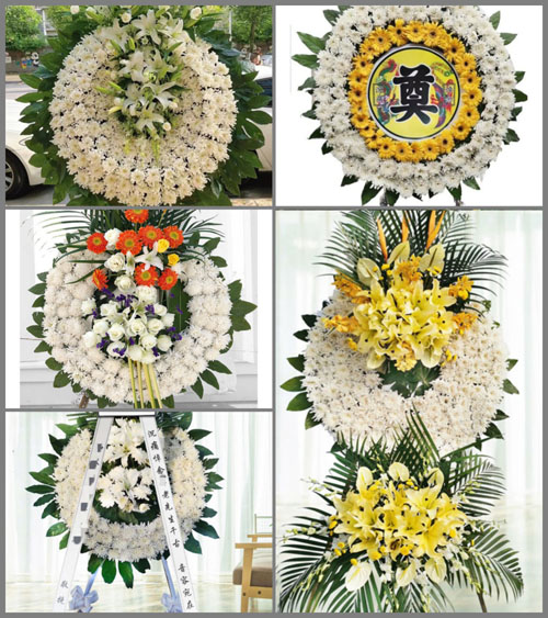 河南南阳新野县樊集乡后河村花圈速递